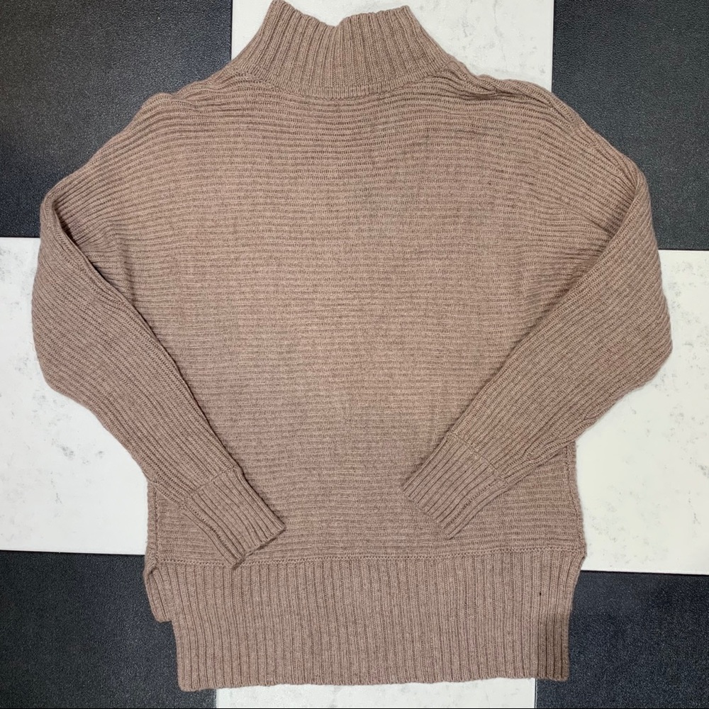 🦋(3 for $20) LOFT Brown Soft Knit Wool Turtleneck - Picture 2 of 4